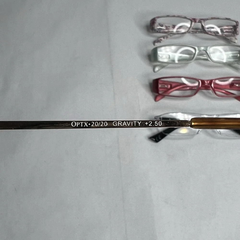 Eyeglasses‎ Reading 3.00 Eyewear Glasses Eyeglass Frames Lot 5 One 2.50 Strength
